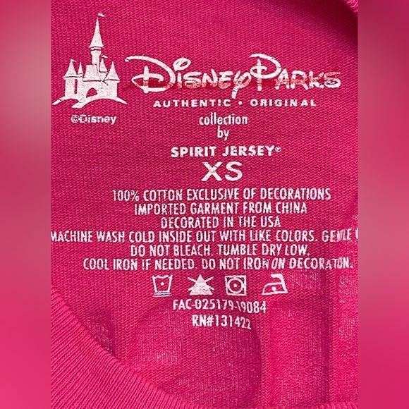 Disney‎ Parks Imagination Pink Magic Mirror Spirit...Jersey XS Oversized - Picture 8 of 8